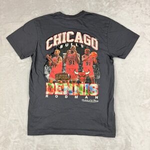 Mitchell & Ness Chicago Bulls Dennis Rodman T-Shirt Mens Small 1996 NBA Finals